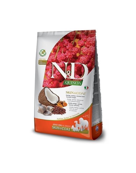 N&D Grain Free Quinoa Herring And Coconut Skin And Coat 800gr