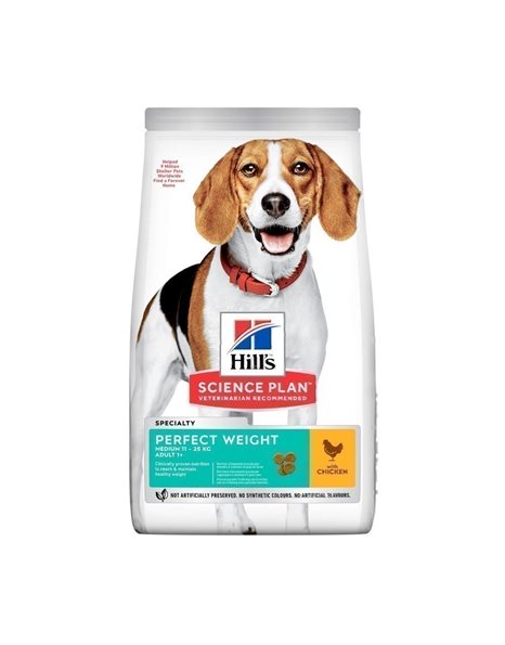 Hill s Science Plan Adult Dog Perfect Weight Medium Chicken 2kg