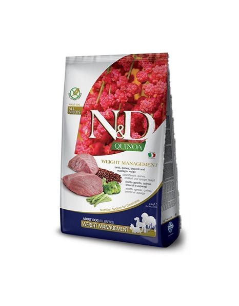 N&D Grain Free Quinoa Lamb And Broccoli Weight Management 2,5kg
